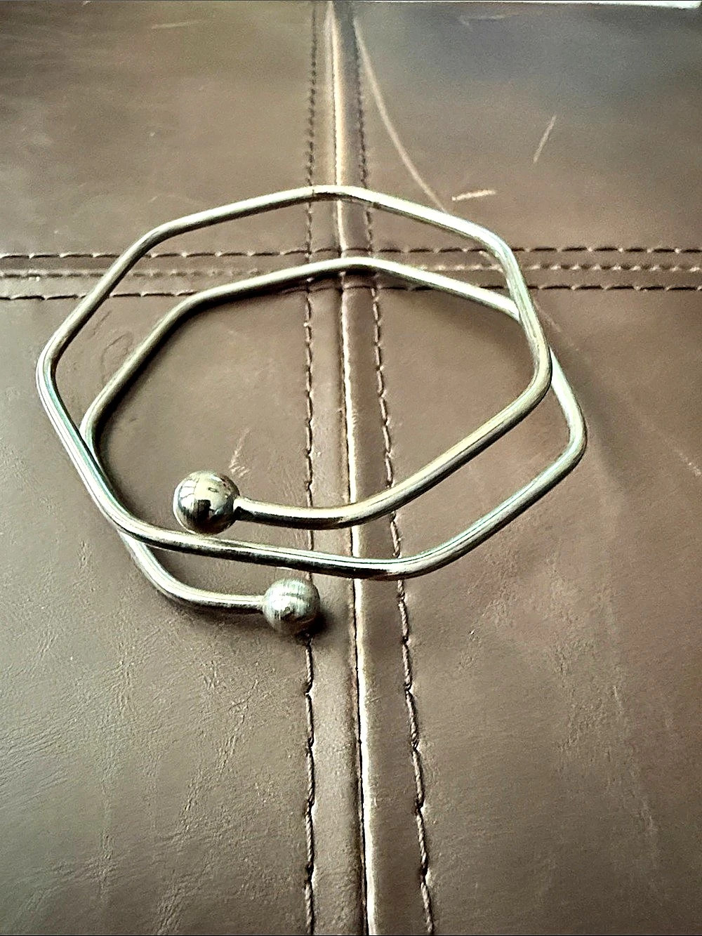 Silver-Tone Open Cuff Bracelet